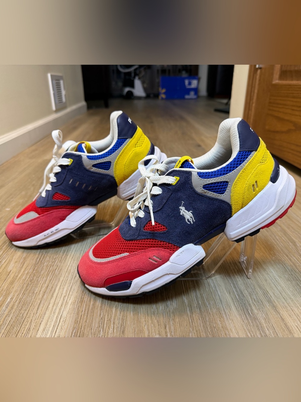 Polo Ralph Lauren Men’s Size 11 Multicolor Leather Suede Sneakers